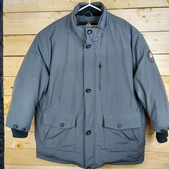 Alpinetek Parka down insulated men's winter coat Big and Tall size 3XL (56) - Picture 2 of 13